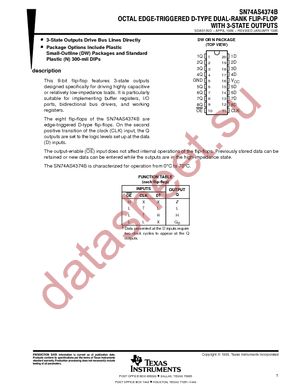 SN74AS4374BNSRE4 datasheet  